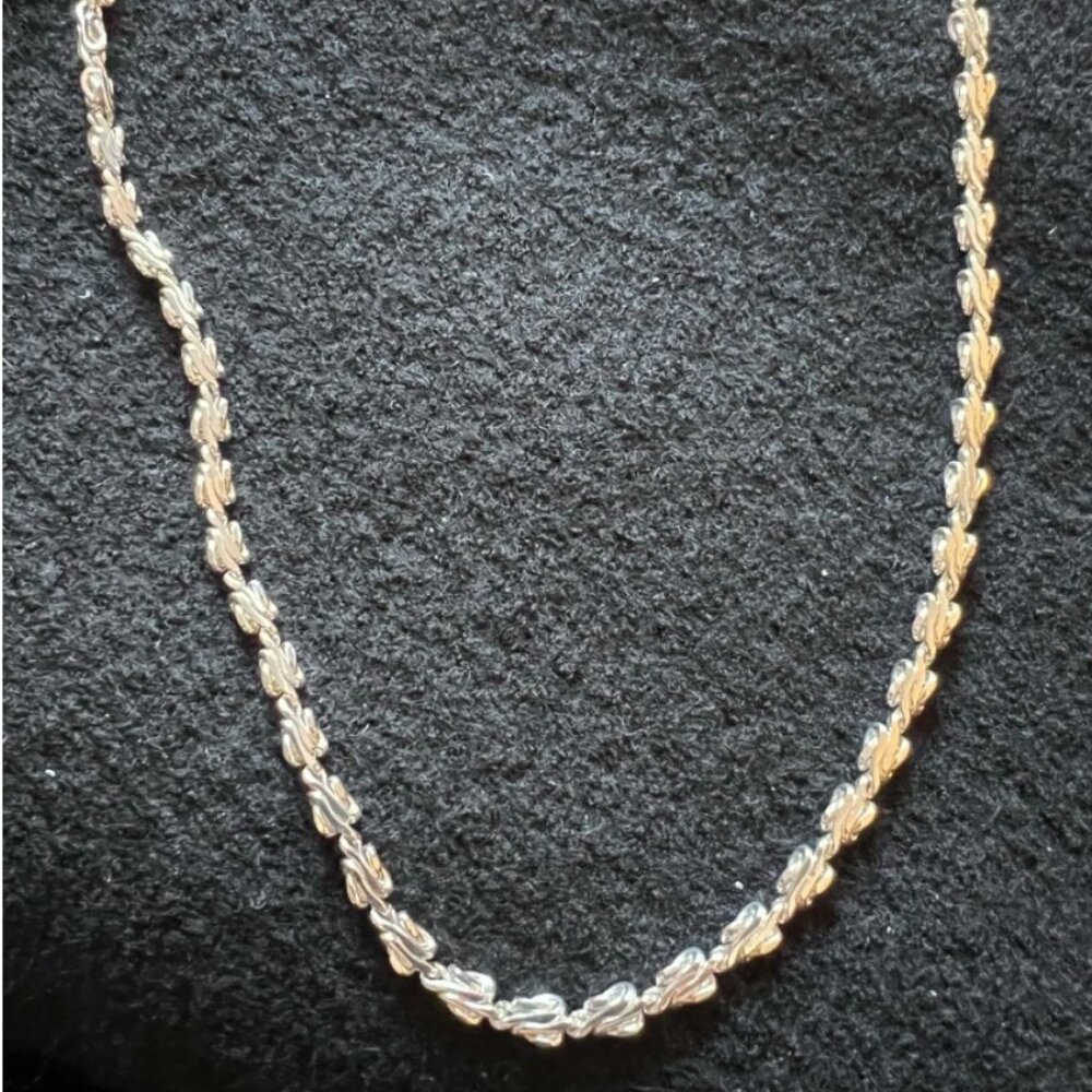 Vintage Silver Link Necklace